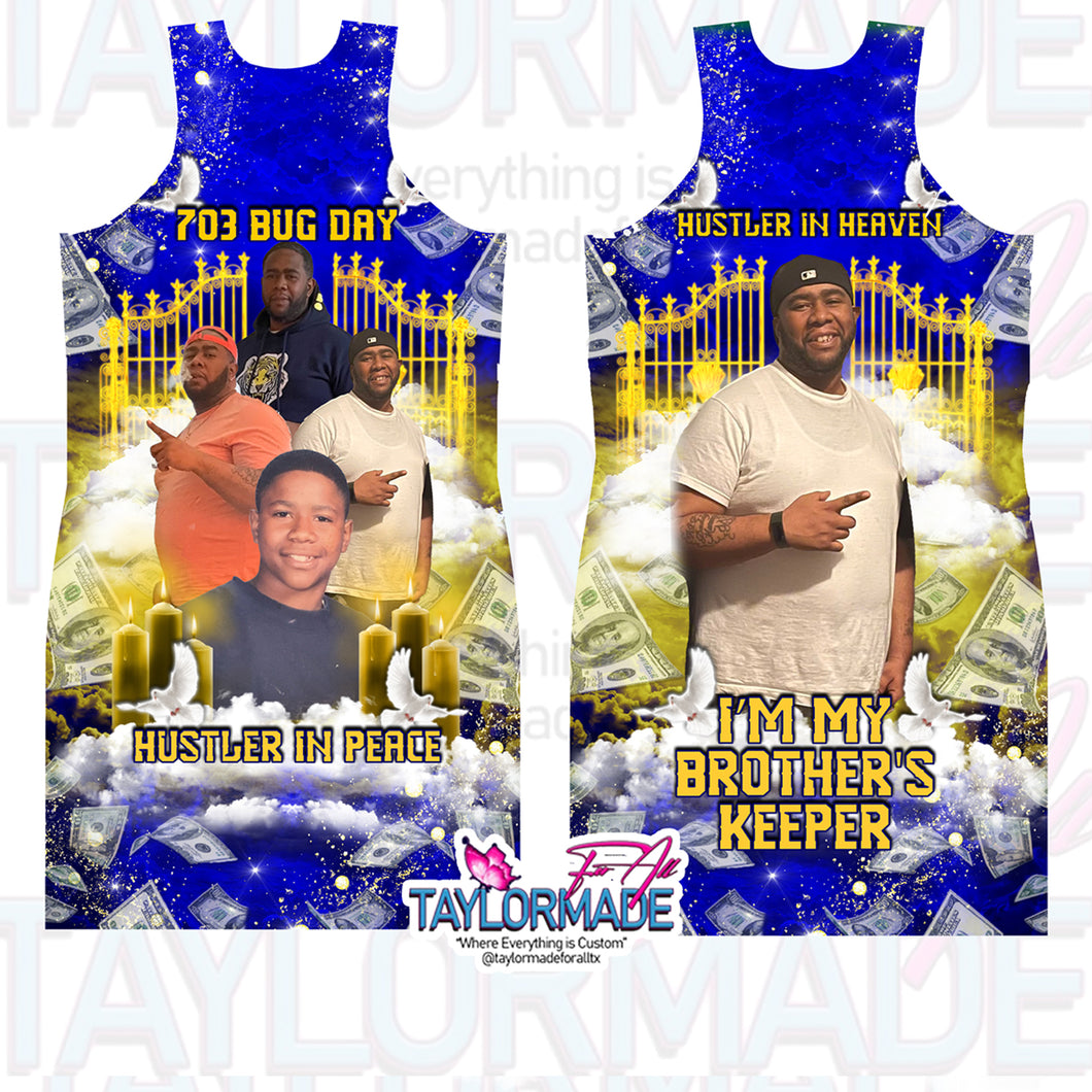 Money Hustle in Heaven 3D All Over Print double-sided design Memorial Dress