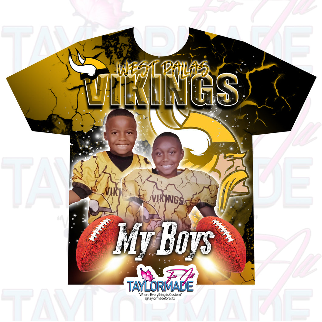 Vikings Football 3D Sports All Over Print Shirt