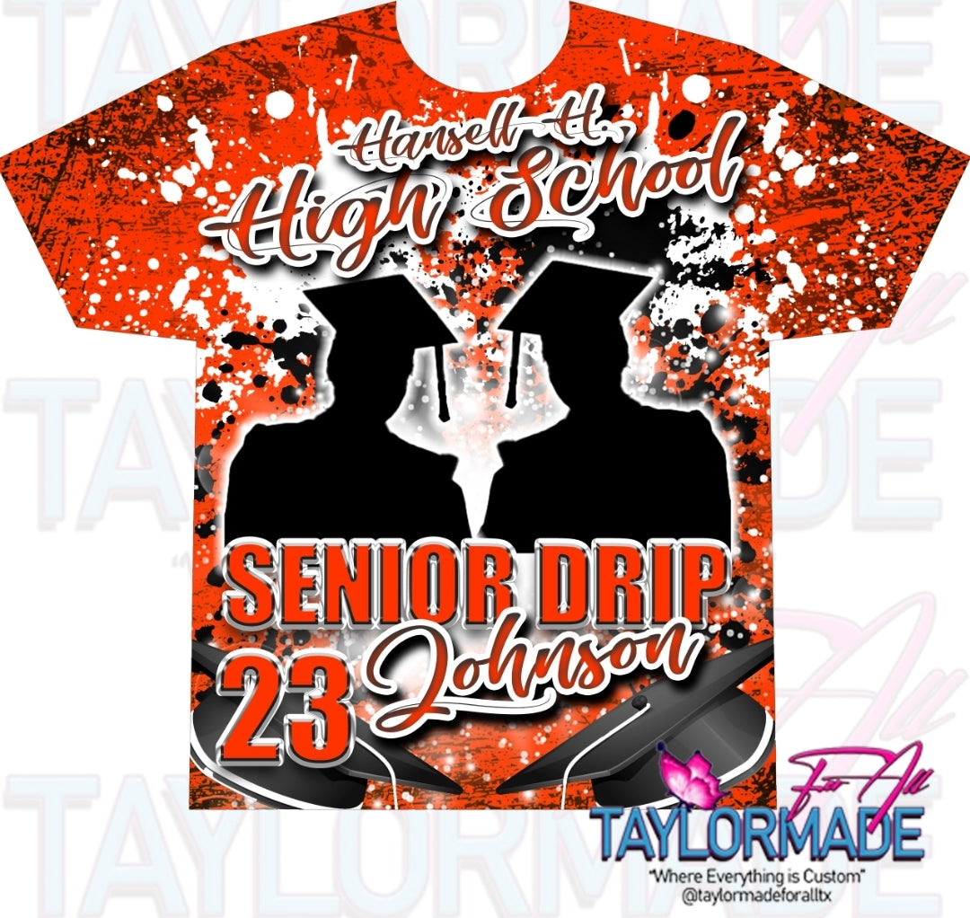 Graduation Senior Drip Collection All Over Shirt